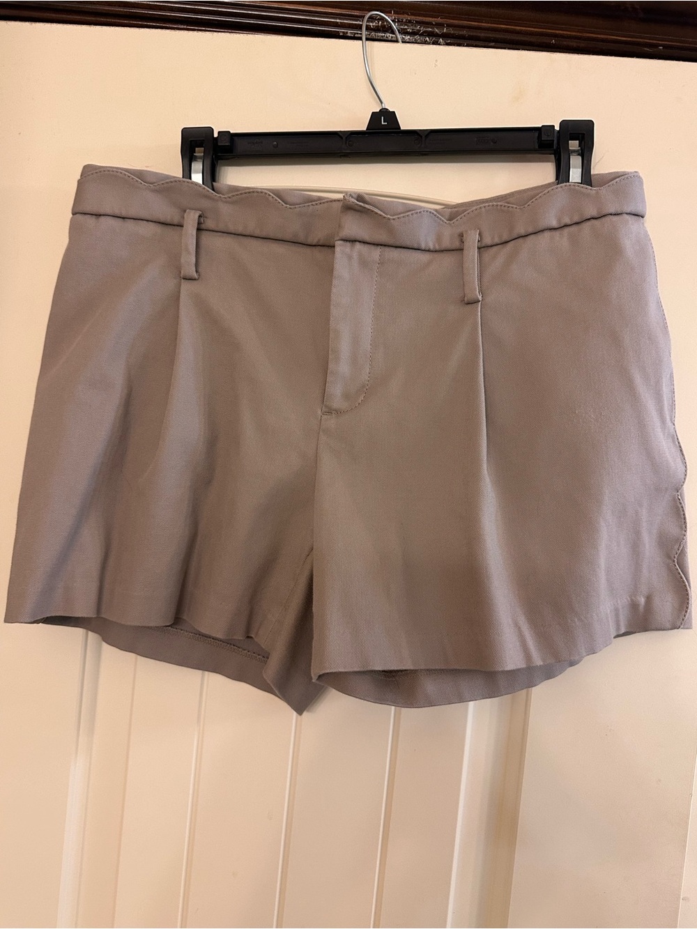 Banana Republic Taupe Pleated Front Dress Shorts
